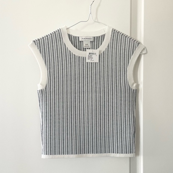 Club Monaco Himalayan knitted sweater tank top xs - Picture 3 of 6